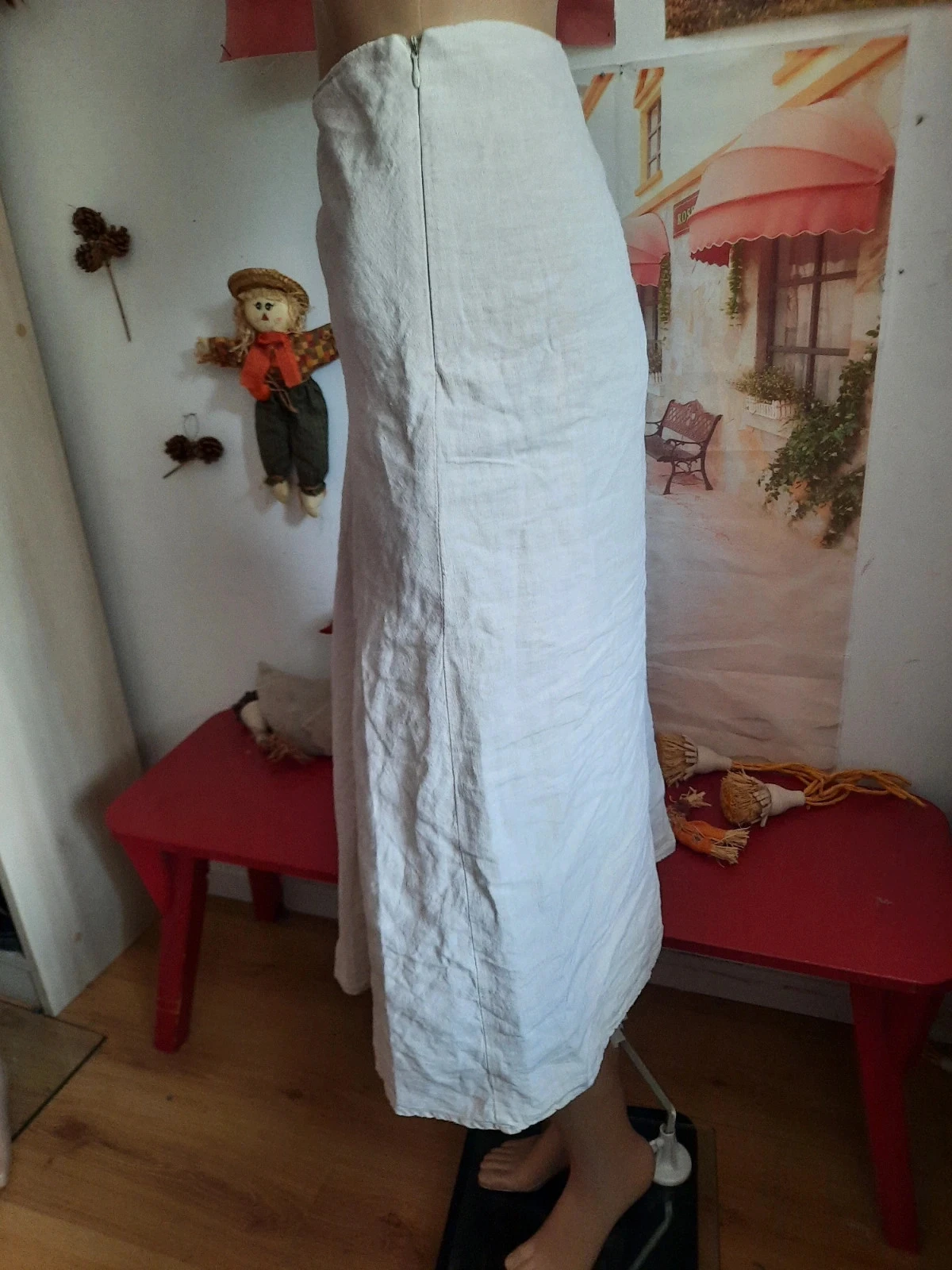 🥀Jupe en lin,femme Taille 44.Camaïeu. – photo 3